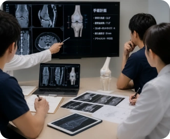 手術計画の作成の様子